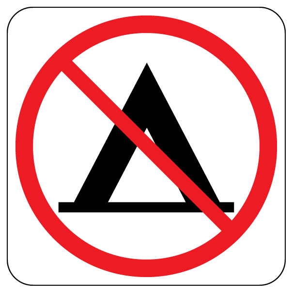 Camping NO | Trail Marker