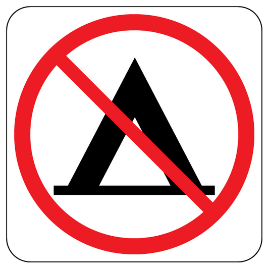 Camping NO | Trail Marker