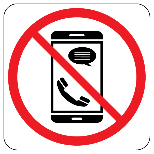 Cell Phones (1) NO | Trail Marker