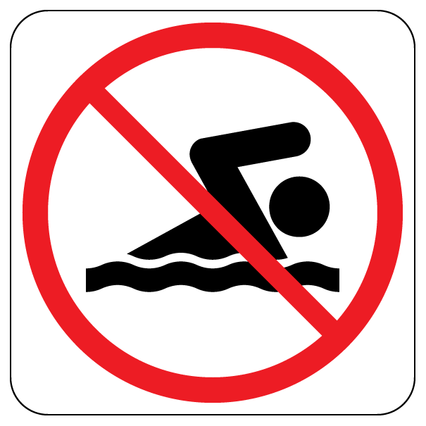 Swimming NO | Trail Marker